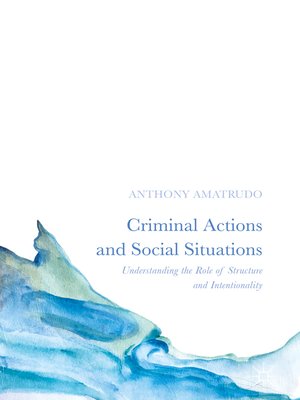 cover image of Criminal Actions and Social Situations